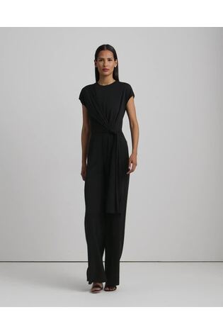 Lauren Ralph Lauren Dinfell Tie Front Jersey Wide Leg Jumpsuit - Image 2 of 8