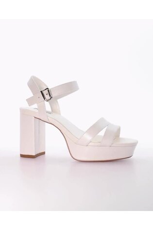 Dune London Cream Made With Love Bridal Platform Sandals - Image 2 of 6