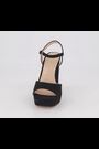Office Black Hearty Square Toe Platform Block Heeled Sandals - Image 2 of 5