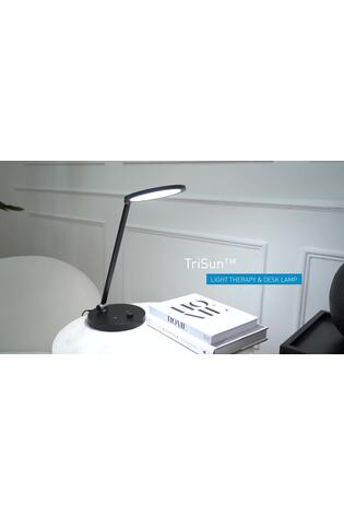Daylight Company Black TriSun 2in1 SAD Therapy & Desk Lamp