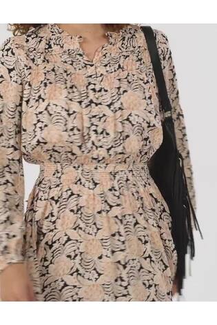 FatFace Black Beth Damask Floral Maxi Dress - Image 2 of 6