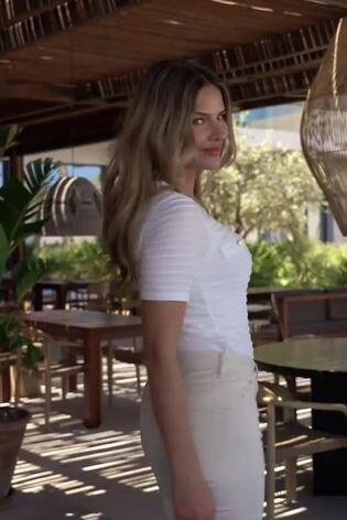 Sosandar Cream Kick Flare Jeans - Image 2 of 4