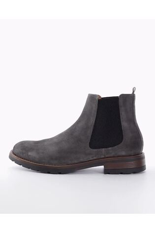 Dune London Grey Chelty Brushed Suede Chelsea Boots - Image 2 of 6