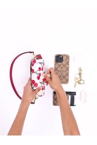 COACH White "White Cherry Tabby Shoulder Bag 20" - Image 2 of 6