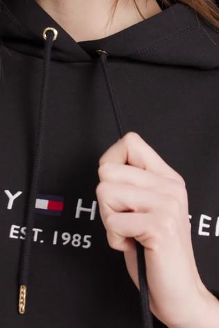 Schwarz - Tommy Hilfiger Heritage Logo Hoodie - Bild 2 von 7 Schwarz - Tommy Hilfiger Heritage Logo Hoodie - Bild 2 von 7
