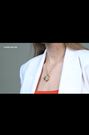 Karen Millen Leopard Print Pendant Necklace - Image 2 of 5