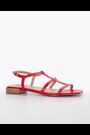 Dune London Red Ladi Skinny Strappy Sandals - Image 2 of 7