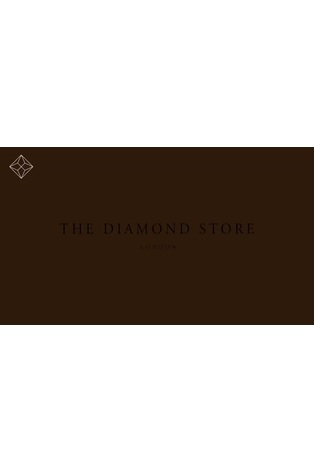 The Diamond Store White 0.09ct Stellato Encrusted Hoop Earrings in 9K White Gold 13mm x 1.5mm