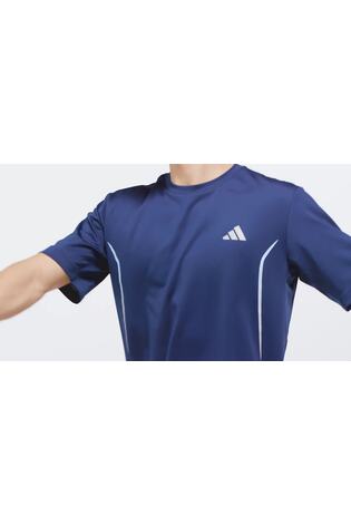 adidas Blue Tech Apparel T-Shirt - Image 2 of 7 adidas Blue Tech Apparel T-Shirt - Image 2 of 7