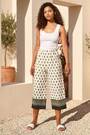 Roman White Petite Textured Cropped Trousers - Image 2 of 7