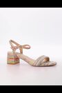 Dune London Maude Sandalen mit Blockabsatz und Regenbogen-Flechtdesign - Bild 2 von 6