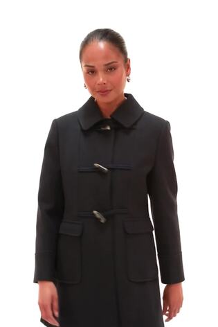 Roman Blue Petite Patch Pocket Duffle Coat - Image 2 of 6