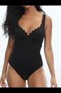 Panache Black Spirit Plunge Textured Wired Swimsuit - Image 2 of 5