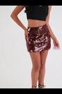 Amy Lynn Brown Gloria Translucent Disc Sequin Mini Skirt - Image 2 of 6