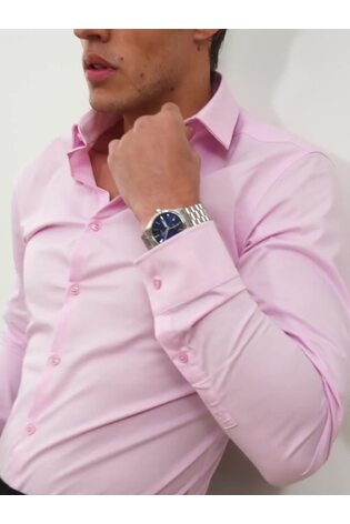 Rosa - Skräddarsydd skjorta med Muskulös passform - Bild 2 av 8