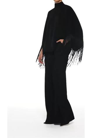 leem Black Fringed Top - Image 2 of 5