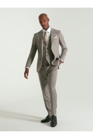 Skopes Natural Slim Fit Jodrell Tweed Effect Suit Jacket - Image 2 of 8