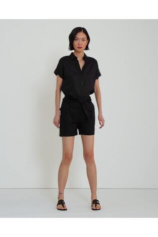 Polo Ralph Lauren Black 100% Linen Shorts - Image 2 of 6