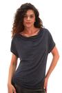 Roman Metallic Glitter Cowl Neck Top - Image 2 of 6