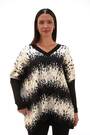 Roman Black Abstract Stripe Knitted Jumper - Image 2 of 6