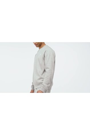 adidas Originals Grey Trefoil Essentials Crew Sweatshirt - Image 2 of 7 adidas Originals Grey Trefoil Essentials Crew Sweatshirt - Image 2 of 7