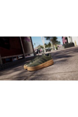 adidas Olive Green VL Court Bold Trainers - Image 2 of 17