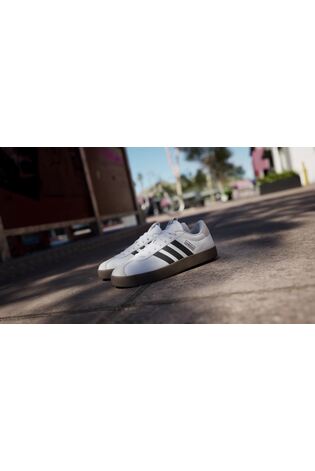 adidas White/Black VL Court 3.0 Trainers - Image 2 of 12