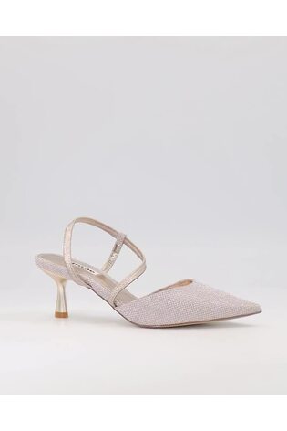 Dune London Gold Citrus Asymmetric Court Shoes - Image 2 of 7