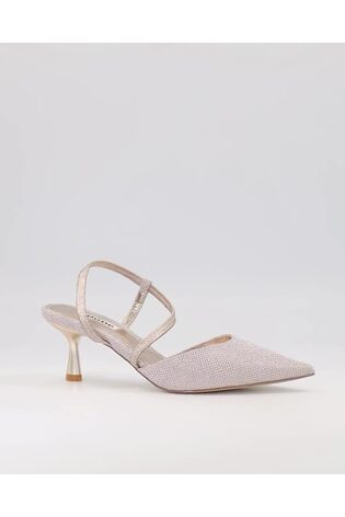 Dune London Gold Citrus Asymmetric Court Shoes - Image 2 of 7