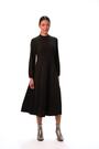 Roman Black High Neck Fit and Flare Stretch Dress - Image 2 of 6