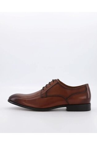 Dune London Brown Southwark Plain Gibson Shoes - Image 2 of 6