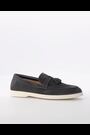 Dune London Grey Believes Top Stitch Tassel Loafers - Image 2 of 6