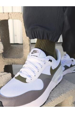 Buy Nike White Grey Air Max SYSTM Trainers from Next Germany