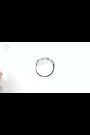 The Diamond Store 9K White Gold Green Emerald 0.60ct And Diamond Ring - Image 2 of 5