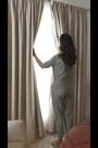 Natural Heavyweight Chenille Pencil Pleat Blackout/Thermal Curtains - Image 2 of 7