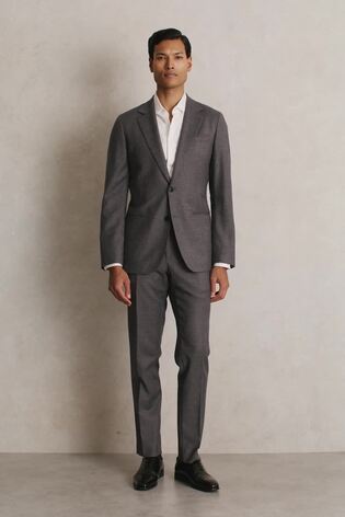 Blazer de costume Reiss Degree coupe ajustée en mélange de laine - Image 2 of 8