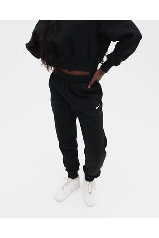 Nike Black Phoenix Fleece Mid Rise Joggers - Image 2 of 10