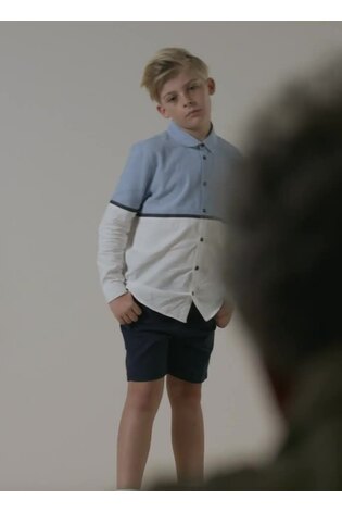Angel & Rocket Blue Calvin Smart Shorts - Image 2 of 5 Angel & Rocket Blue Calvin Smart Shorts - Image 2 of 5