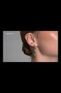 Karen Millen Gold Tone Gold Tone Evolution Crystal Drop Earrings - Image 2 of 4