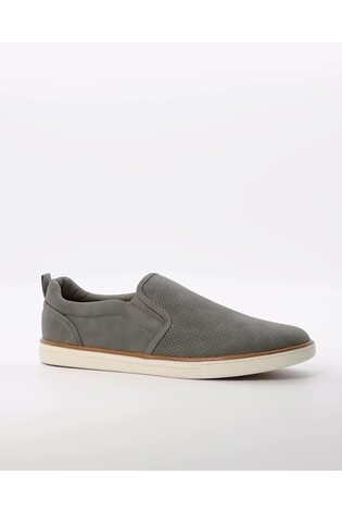 Dune London Grey Totals Slip-On Trainers - Image 2 of 7