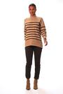 Roman Brown Relaxed Stripe Soft Knit Jumper - Image 2 of 6
