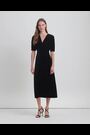 Lauren Ralph Lauren Stretch Velvet Puff Sleeve Midi Dress - Image 2 of 9