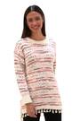 Roman Pink Boucle Fringe Hem Tunic Jumper - Image 2 of 6
