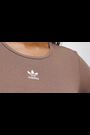 adidas Originals Essentials Rib Long Sleeve Brown Top - Image 2 of 7
