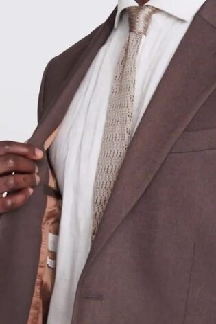 MOSS Copper Brown Tailored Fit Flannel Copper Jacket - Image 2 of 7