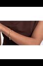 Ted Baker Plain Metal Gold Tone Chrishell: Logo Slim Bangle Bracelet - Image 2 of 7