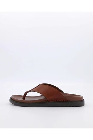 Dune London Natural Iddolise Toe Thong Footbed Sandals - Image 2 of 6