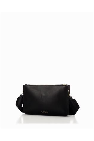 Ralph lauren black leather crossbody bag online