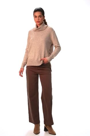 Roman Natural Soft Roll Neck Knit Jumper - Image 2 of 6