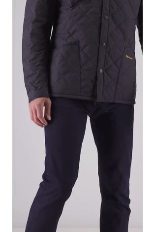 Barbour® Navy Heritage Liddesdale Slim Fit Quilted Jacket